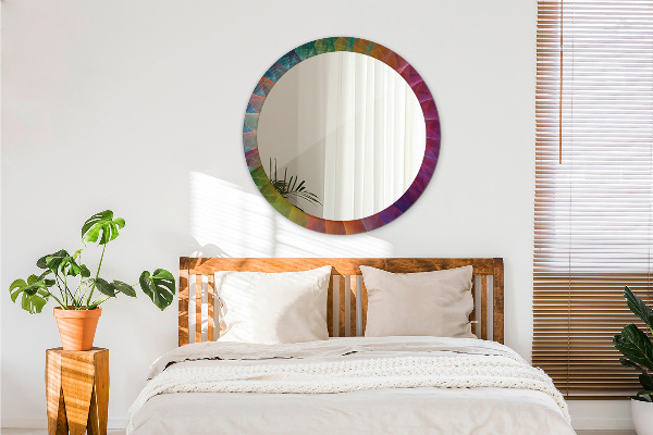 Round decorative mirror Hypnotic spiral