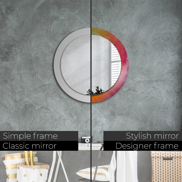 Round decorative mirror Hypnotic spiral