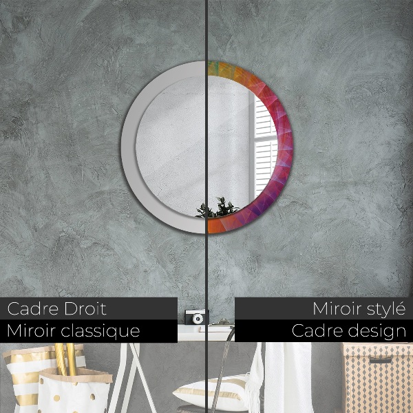 Round decorative mirror Hypnotic spiral