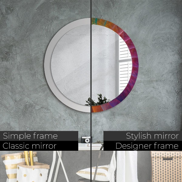 Round decorative mirror Hypnotic spiral