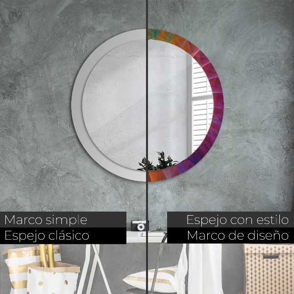 Round decorative mirror Hypnotic spiral