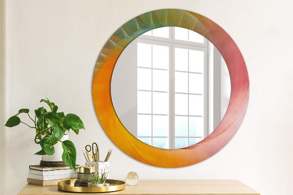 Round decorative mirror Hypnotic spiral