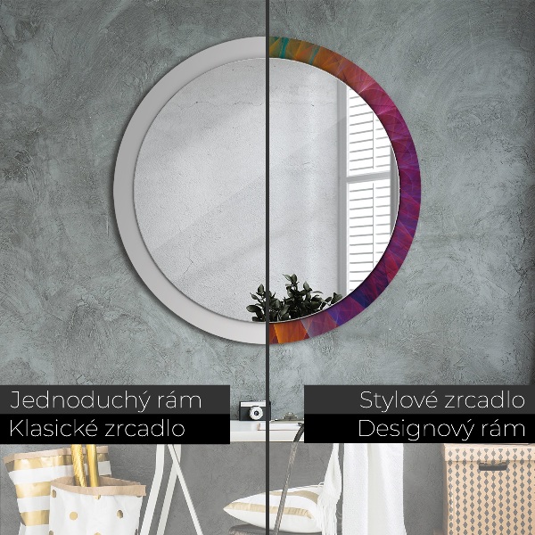 Round decorative mirror Hypnotic spiral