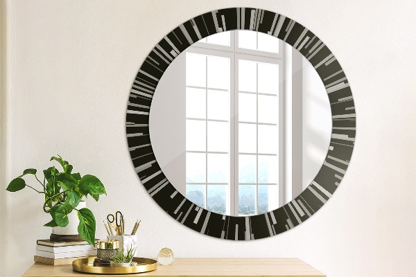 Round decorative mirror Radiant composition