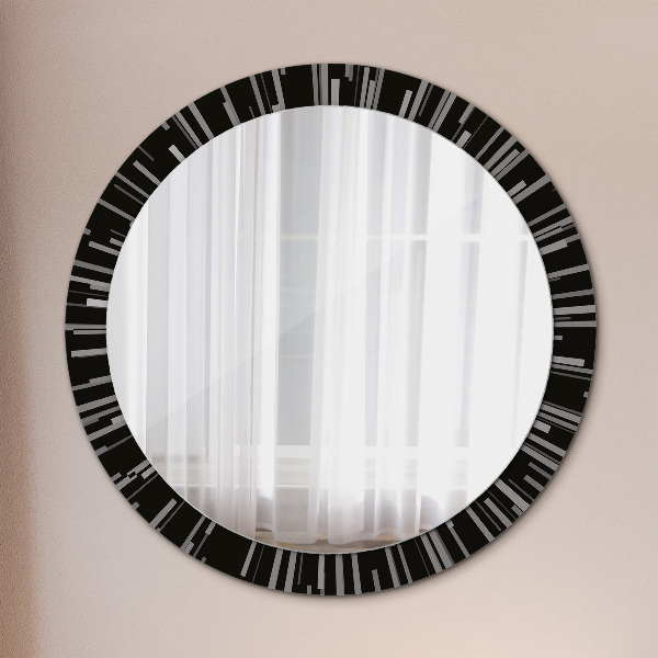 Round decorative mirror Radiant composition