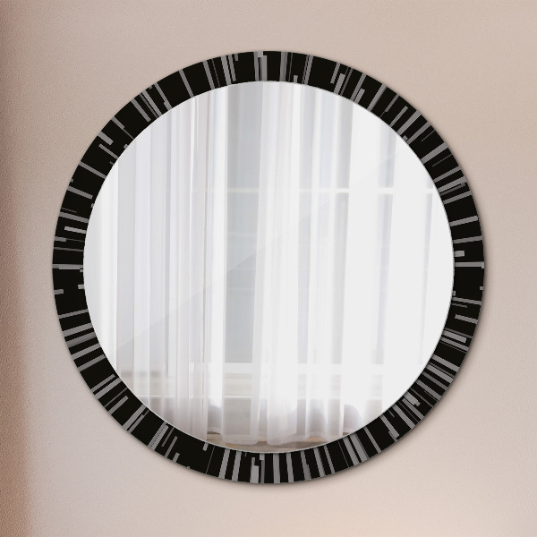 Round decorative mirror Radiant composition