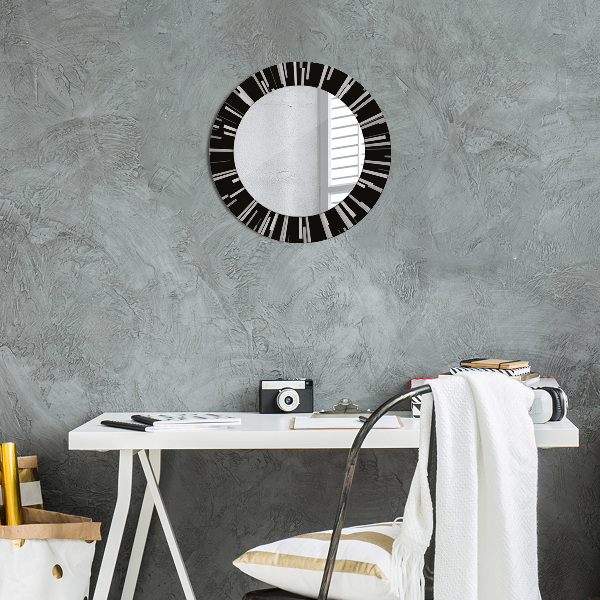 Round decorative mirror Radiant composition