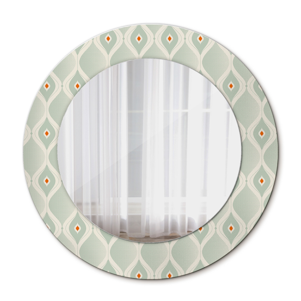 Round decorative mirror Light vintage pattern
