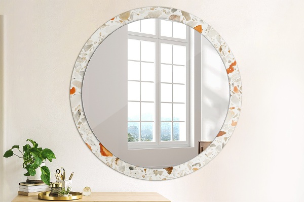 Round wall mirror decor Lastric background