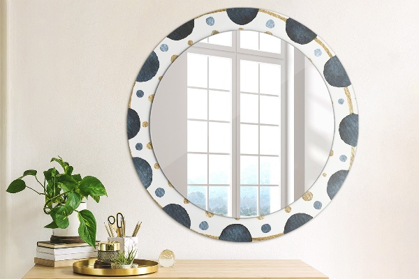 Round printed mirror Moon mandala