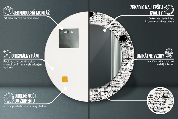 Round decorative mirror Template