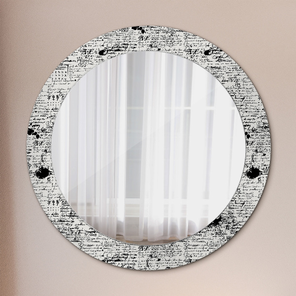 Round decorative mirror Template
