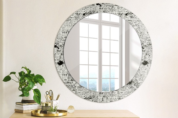 Round decorative mirror Template