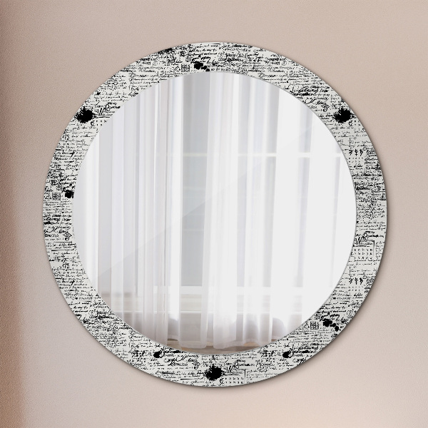 Round decorative mirror Template