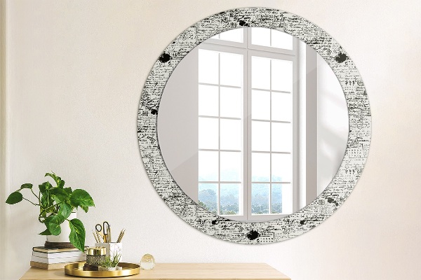 Round decorative mirror Template