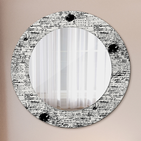 Round decorative mirror Template