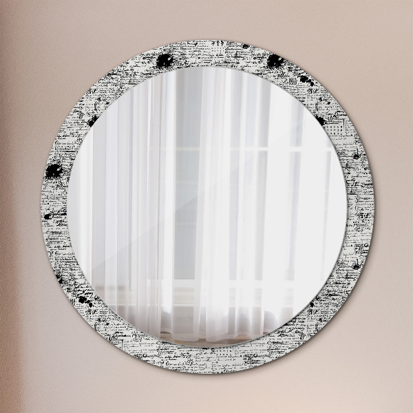 Round decorative mirror Template