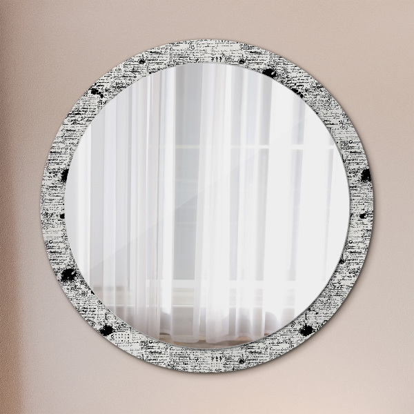 Round decorative mirror Template