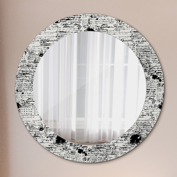 Round decorative mirror Template