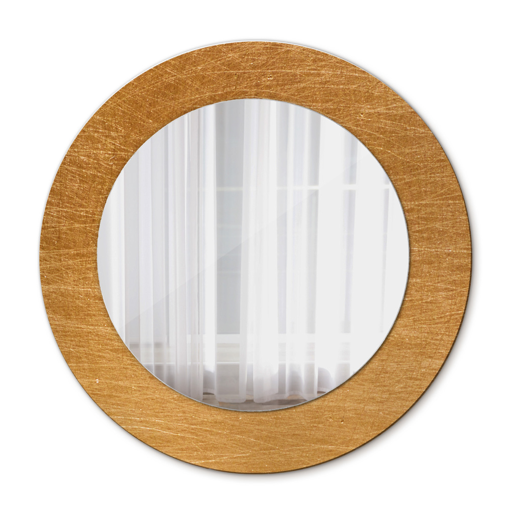 Round decorative mirror Metal surface