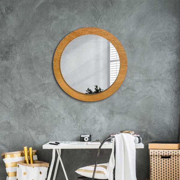 Round decorative mirror Metal surface