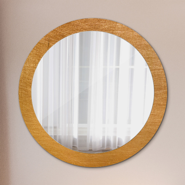 Round decorative mirror Metal surface