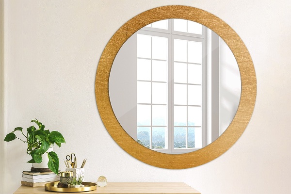 Round decorative mirror Metal surface