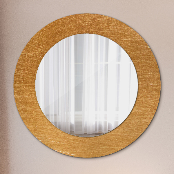 Round decorative mirror Metal surface