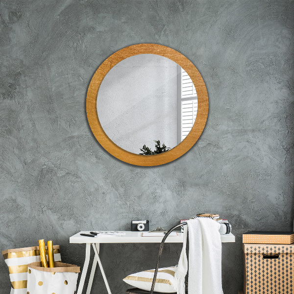 Round decorative mirror Metal surface
