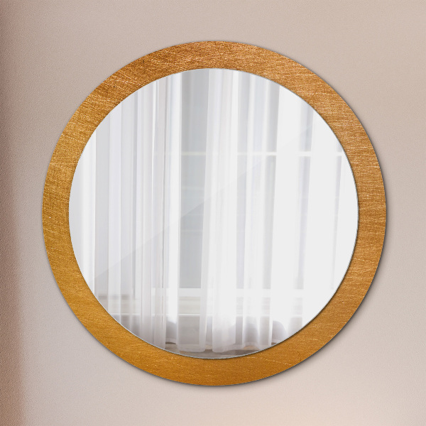 Round decorative mirror Metal surface