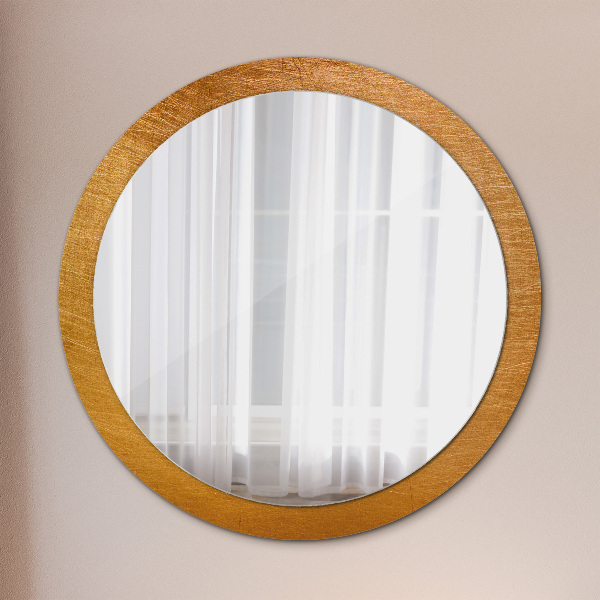 Round decorative mirror Metal surface