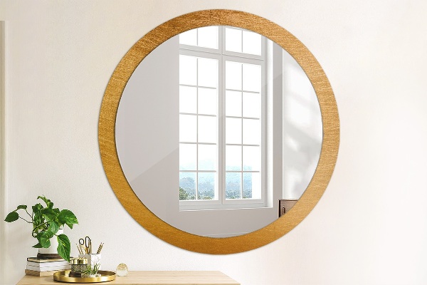 Round decorative mirror Metal surface