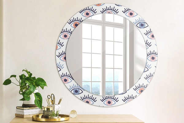 Round wall mirror decor Style of modern eyes
