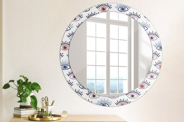 Round wall mirror decor Style of modern eyes
