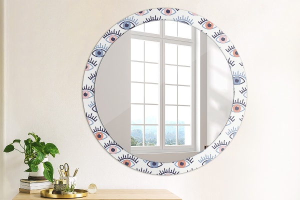Round wall mirror decor Style of modern eyes