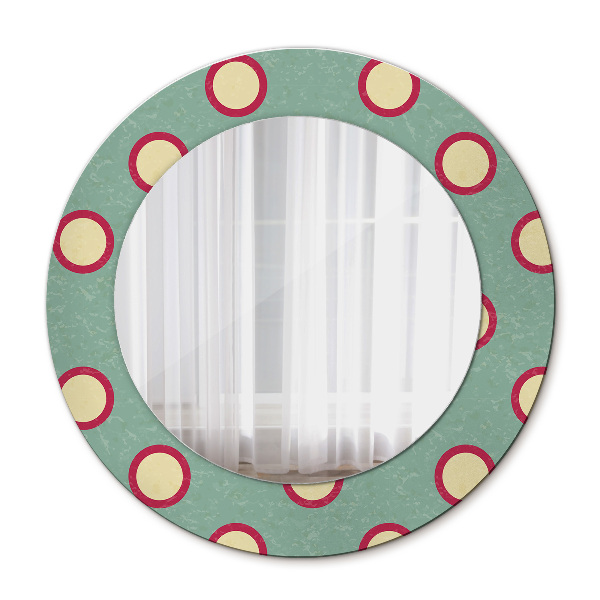 Round printed mirror Dots