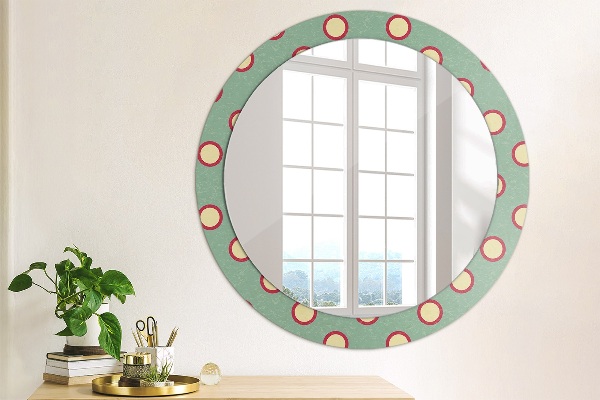 Round printed mirror Dots