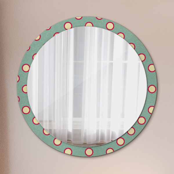 Round printed mirror Dots