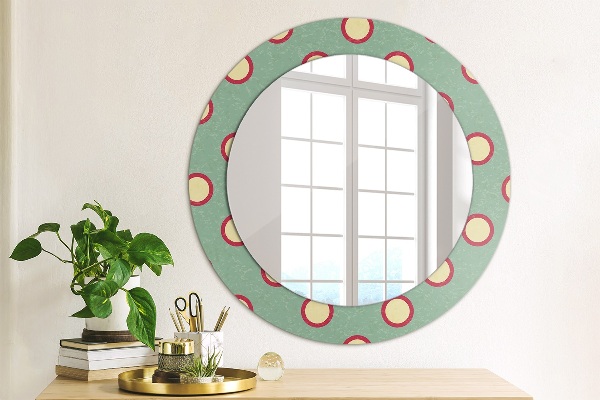 Round printed mirror Dots