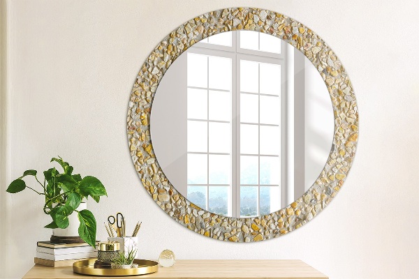 Round decorative mirror Lastric pattern