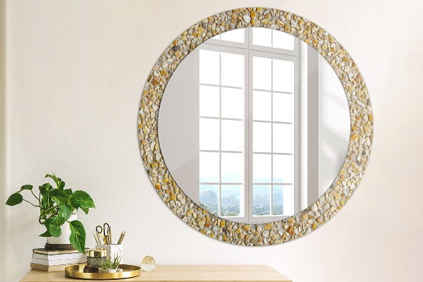 Round decorative mirror Lastric pattern