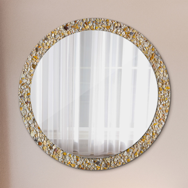 Round decorative mirror Lastric pattern