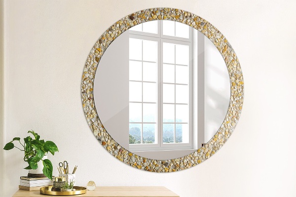 Round decorative mirror Lastric pattern