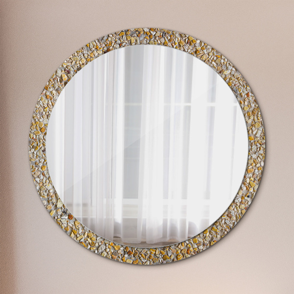 Round decorative mirror Lastric pattern