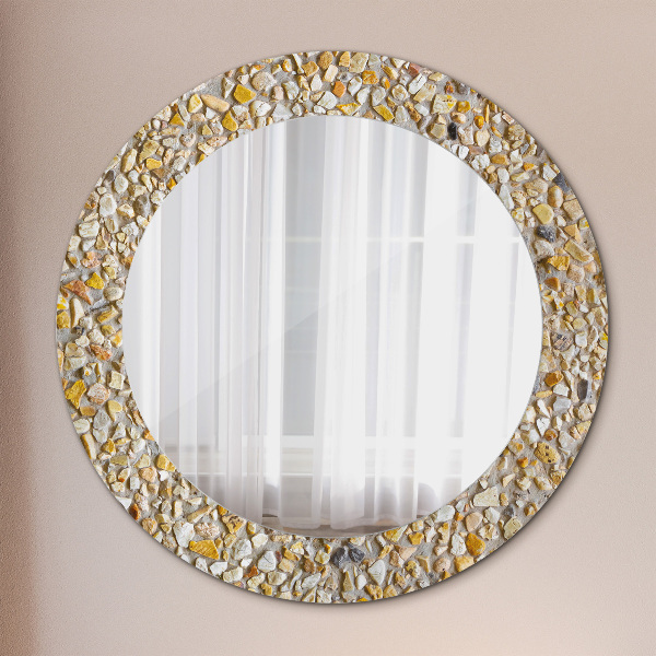 Round decorative mirror Lastric pattern