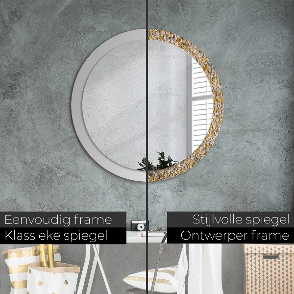 Round decorative mirror Lastric pattern