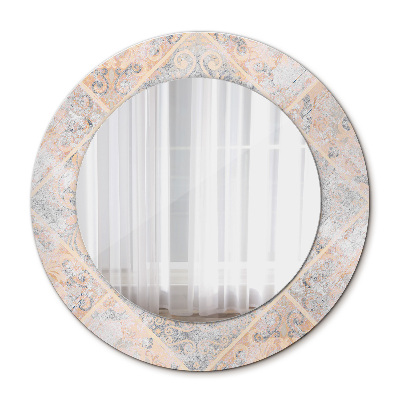 Round wall mirror decor Shabby mosaic