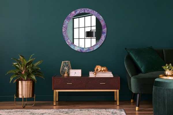 Round wall mirror decor Abstract surreal
