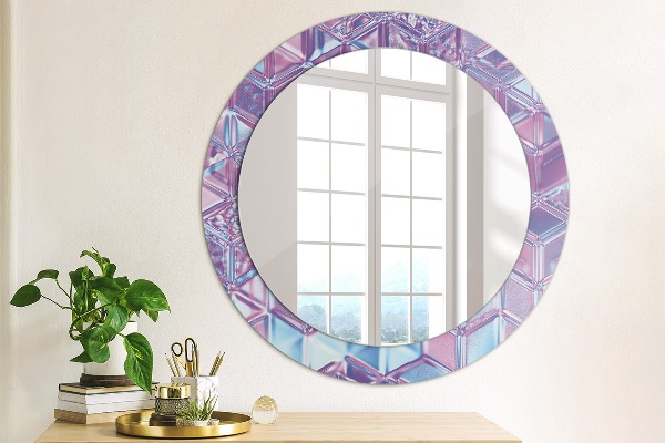 Round wall mirror decor Abstract surreal