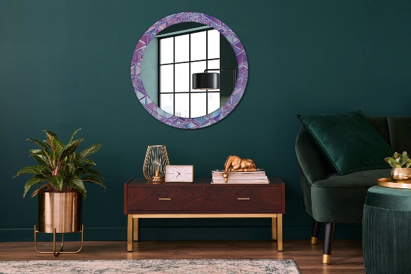 Round wall mirror decor Abstract surreal
